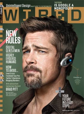 Brad Pitt Wired Cover